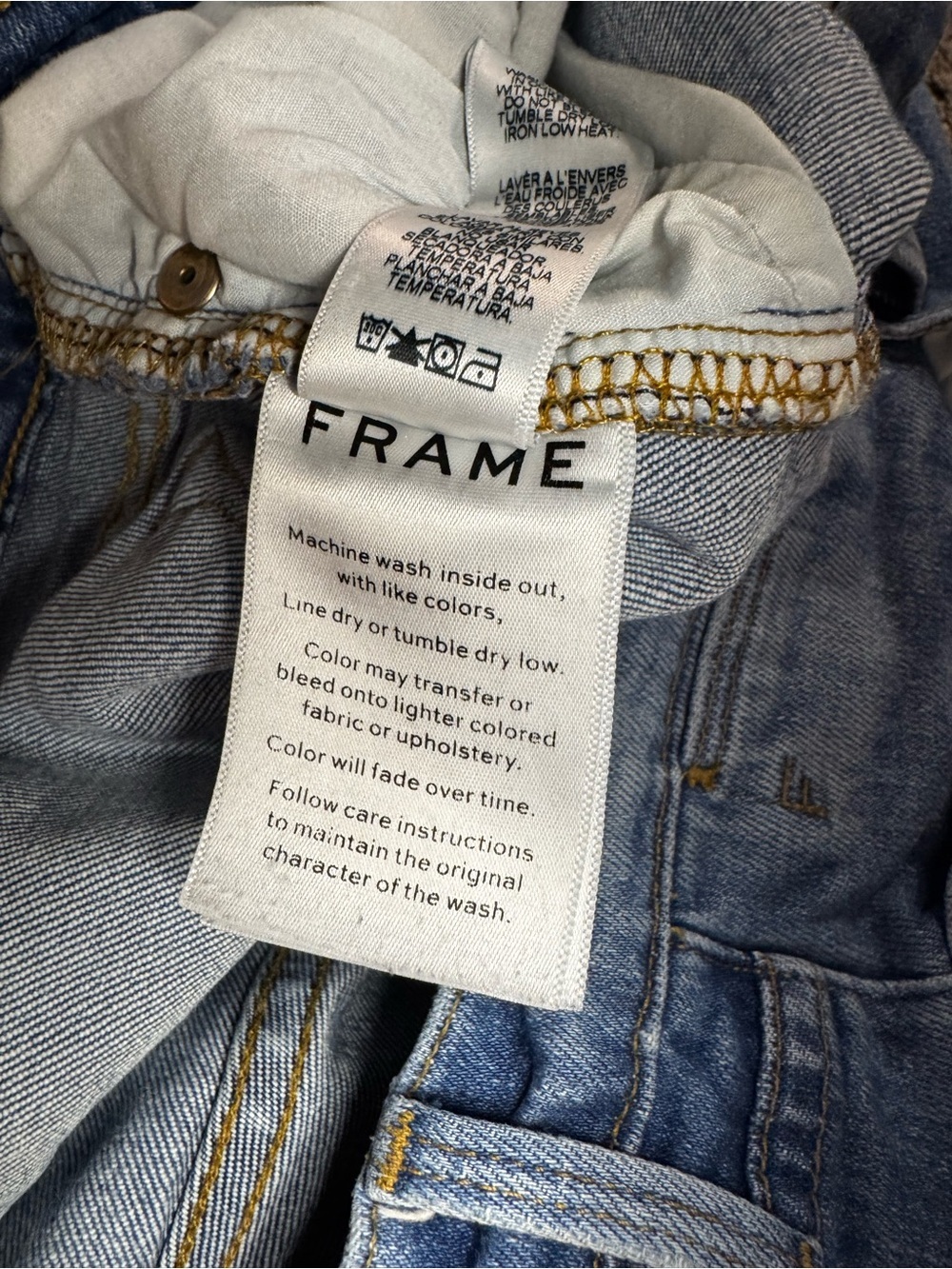 Frame Denim Le High cropped high-rise straight-leg jeans Size 30 - Picture 10 of 10